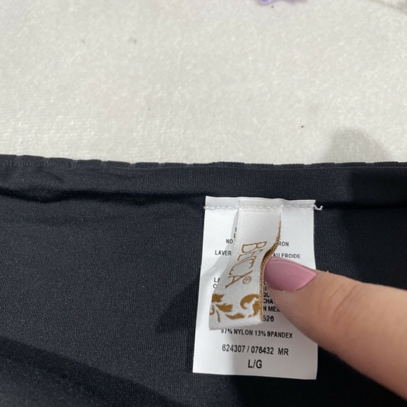 NEW $58 Becca‎ Loreto Ribbed Black Bikini Bottoms [ SZ Large ] - Picture 7 of 11